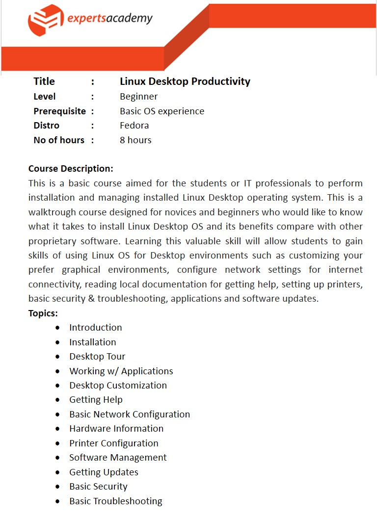 Linux Desktop Productivity